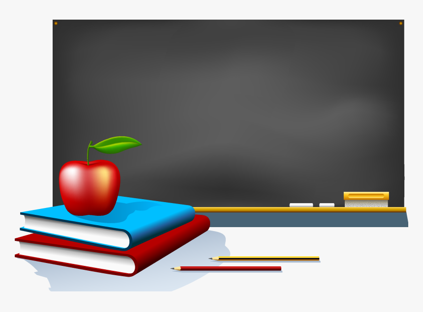 Education Clipart Apple Book - Cartoon Book And Apple, HD Png Download, Free Download