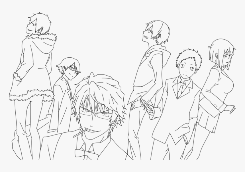 Durarara Coloring Pages - Coloring Pages Durarara Characters, HD Png Download, Free Download