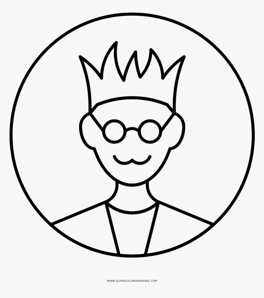 Geek Coloring Page - Line Art, HD Png Download, Free Download