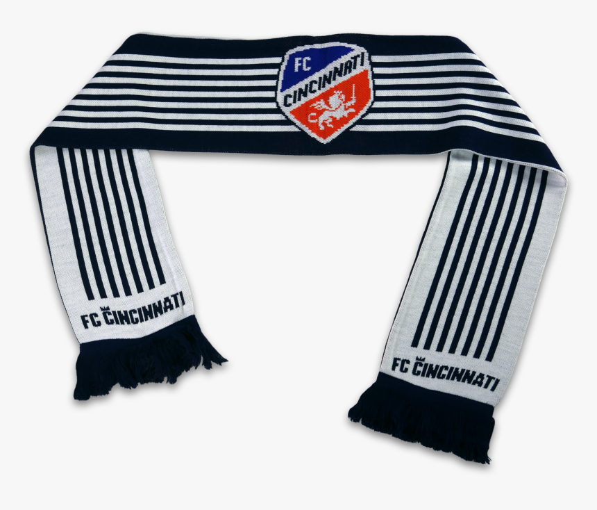 Official Fc Cincinnati 7 Stripes Mls Scarf - Scarf, HD Png Download, Free Download