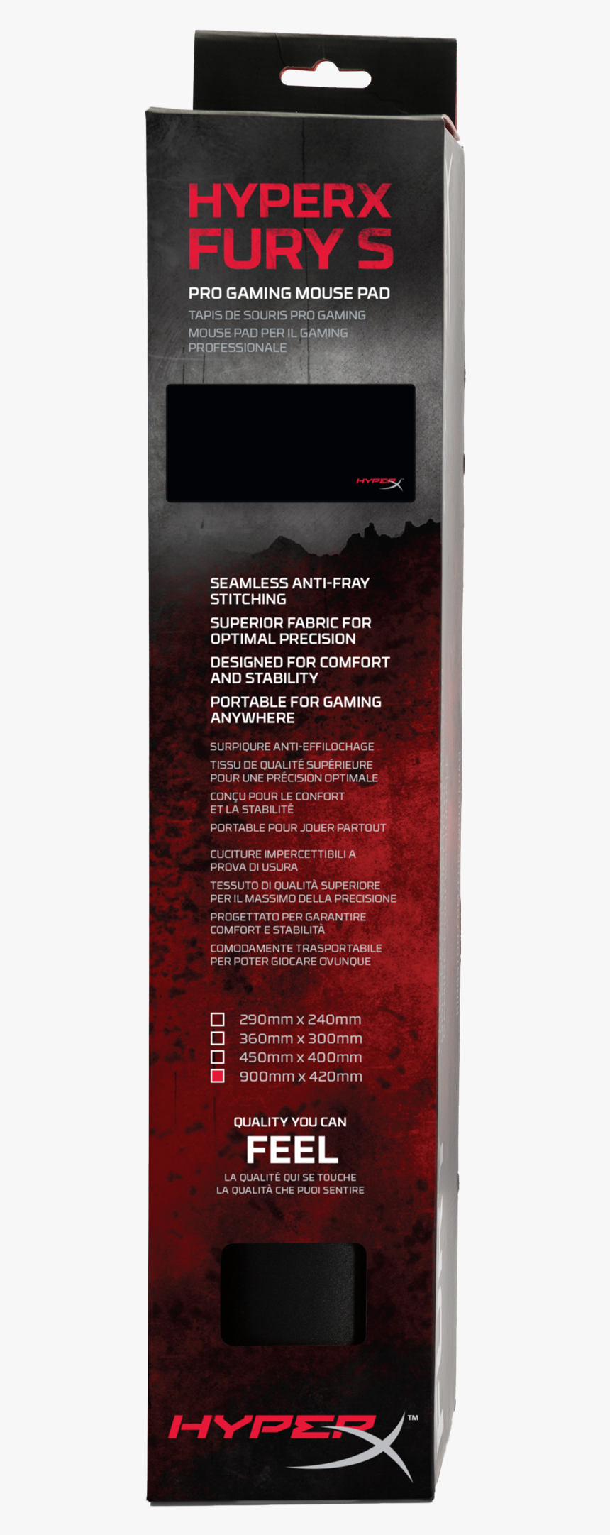 Hyperx Fury S Pro Gaming Mouse Pad Speed Edition - Poster, HD Png Download, Free Download