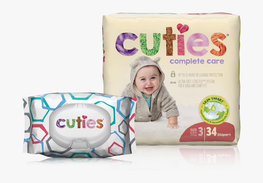 Cuties Complete Care Baby Diapers, HD Png Download, Free Download