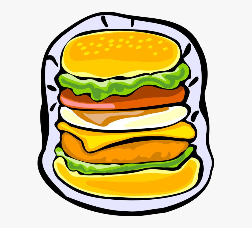 Burger Clipart Burger Layer, HD Png Download, Free Download