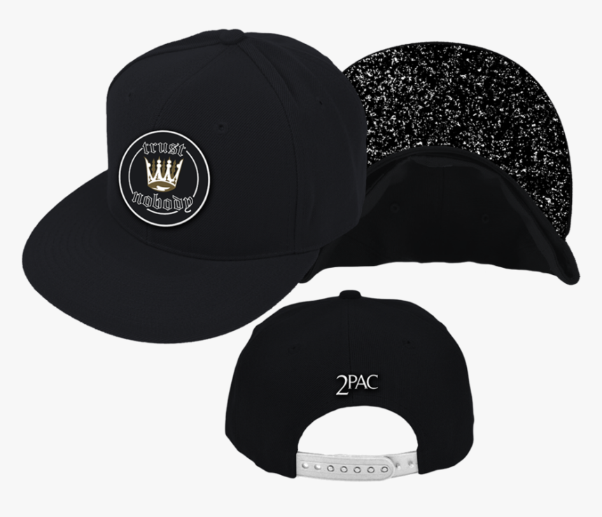 Tupac Crown Patch Black Snapback - Baseball Cap, HD Png Download, Free Download