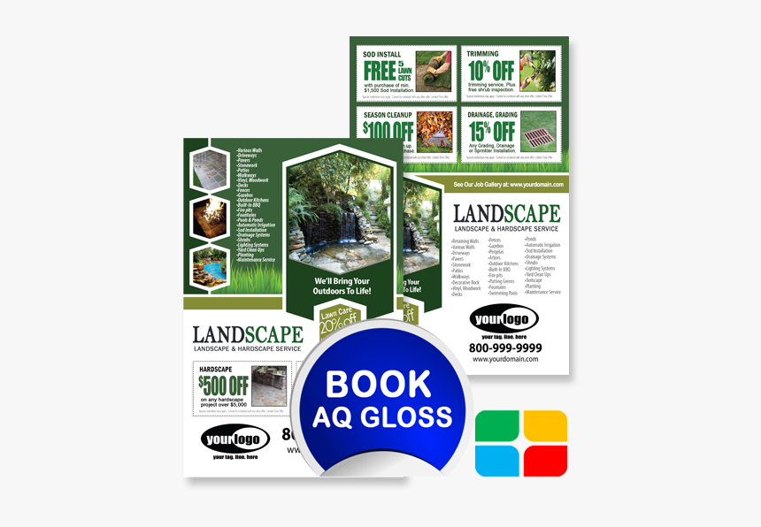 Landscaping Flyers La010053 Aq - Snow Removal Door Hanger, HD Png Download, Free Download