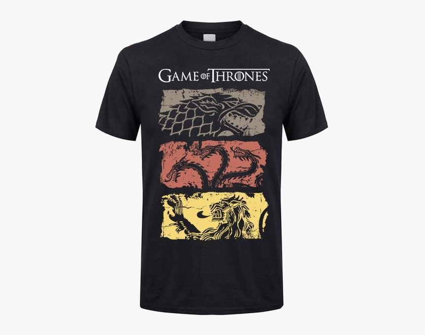 Game Of Thrones 100% Cotton T-shirt - Camiseta Série Game Of Thrones, HD Png Download, Free Download