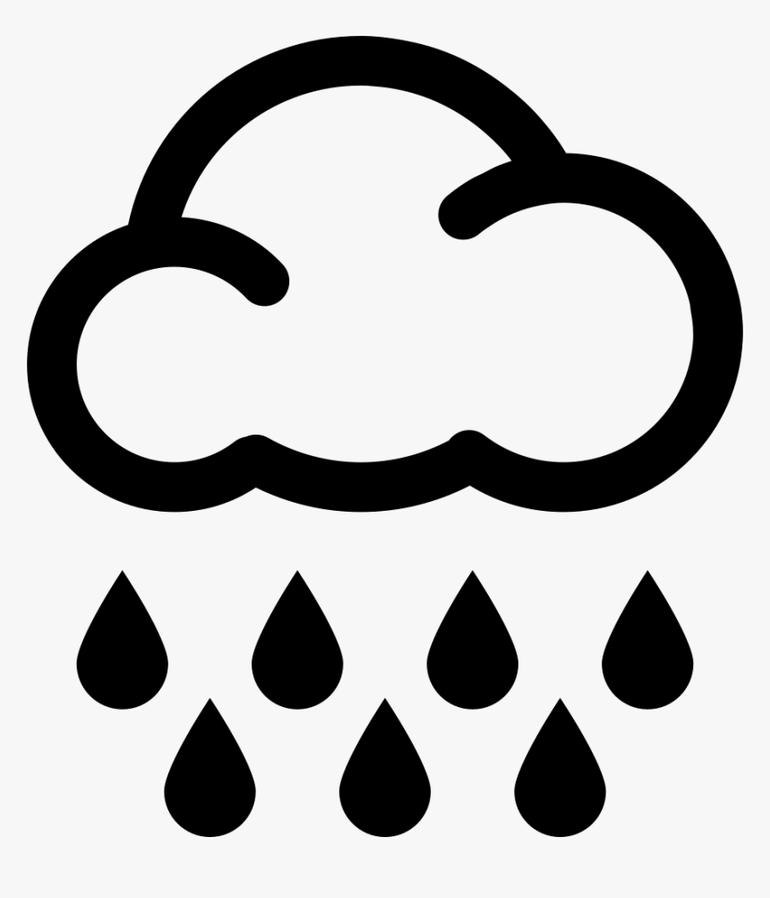 Rainstorm Svg Png Icon Free Download - Extreme Rainfall Symbol, Transparent Png, Free Download