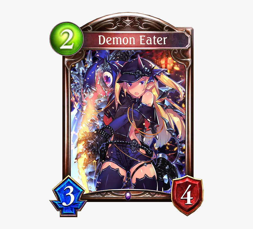 Unevolved Demon Eater Evolved Demon Eater - Shadowverse Cards Wolf, HD Png Download, Free Download