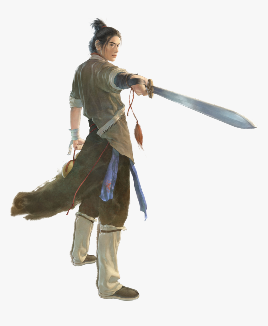 Asian Swordsman Art, HD Png Download, Free Download