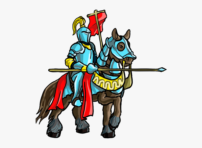 Knight Cavalier - Draw A Knight On A Horse, HD Png Download, Free Download