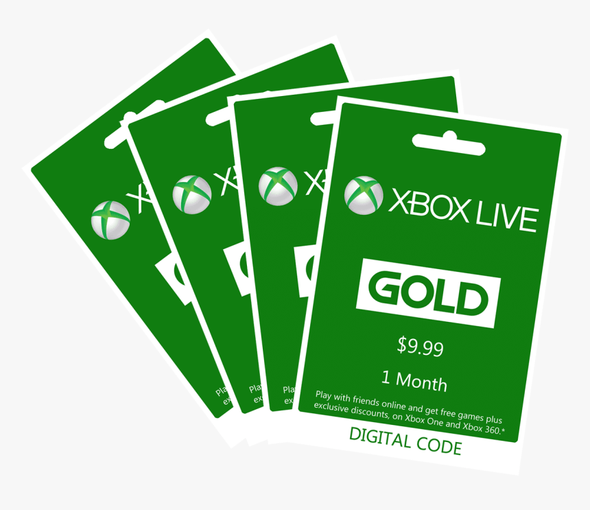 Xbox Live Gold Codes - Xbox 360, HD Png Download, Free Download