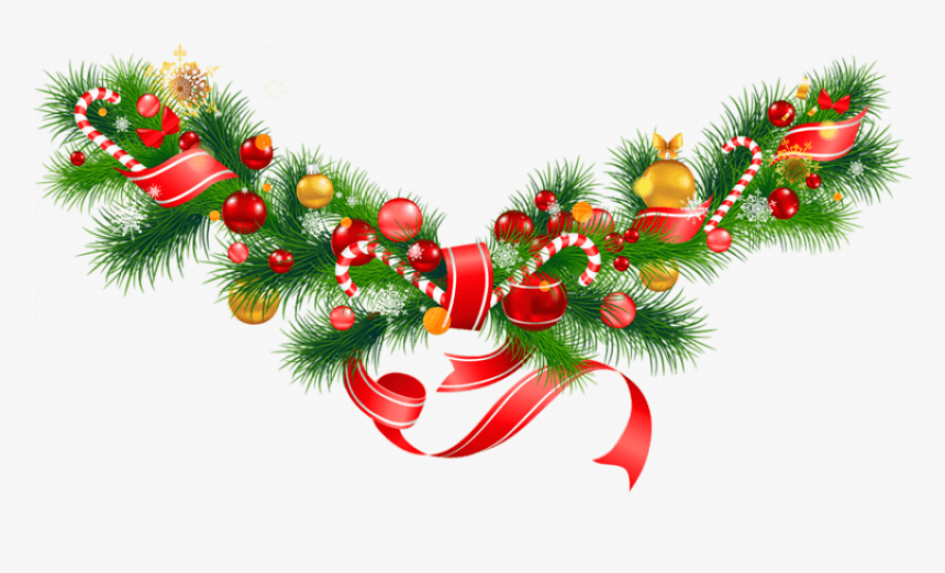 Merry Christmas Day Photo Fr - Clipart Christmas Garland, HD Png Download, Free Download