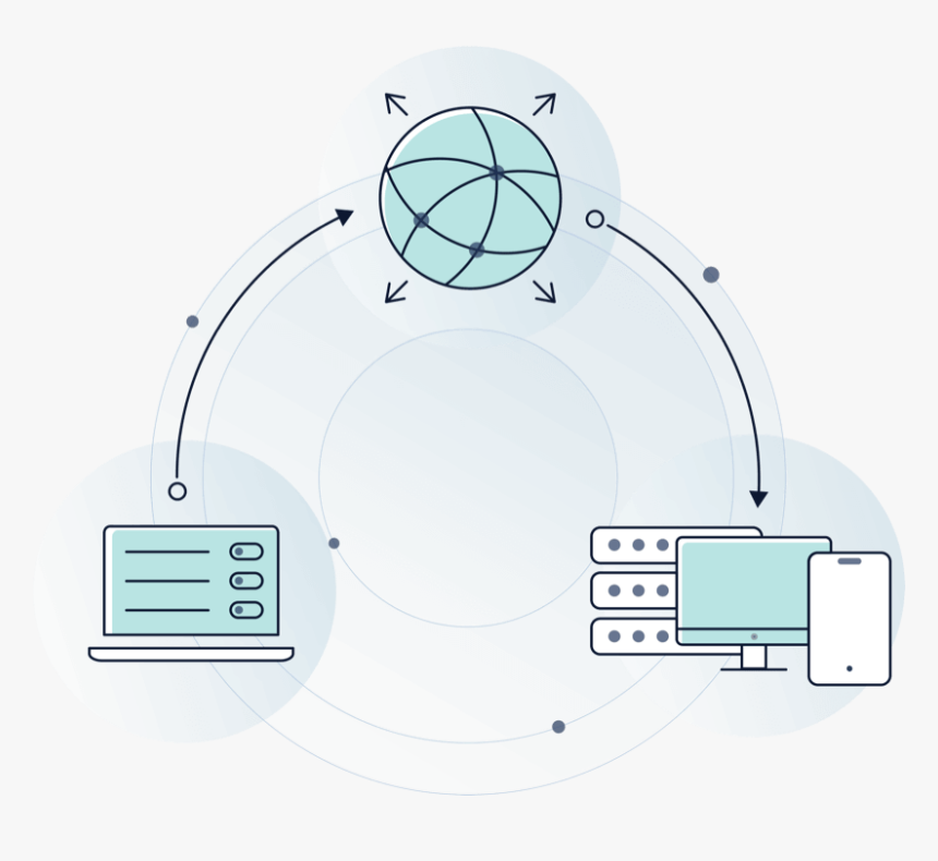 Network In Cloud Graphic - Circle, HD Png Download, Free Download