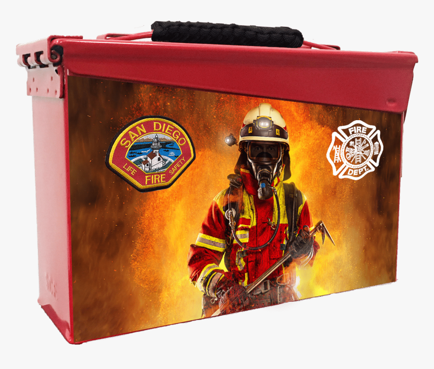 Gifts For Firefighters - Firefighter Ammo Box, HD Png Download, Free Download