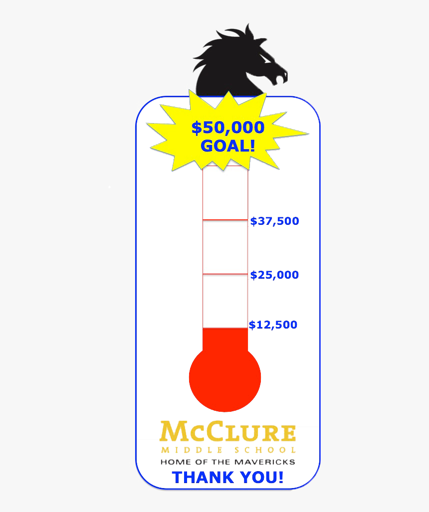 24% Raised - Mcclure Middle School, HD Png Download, Free Download