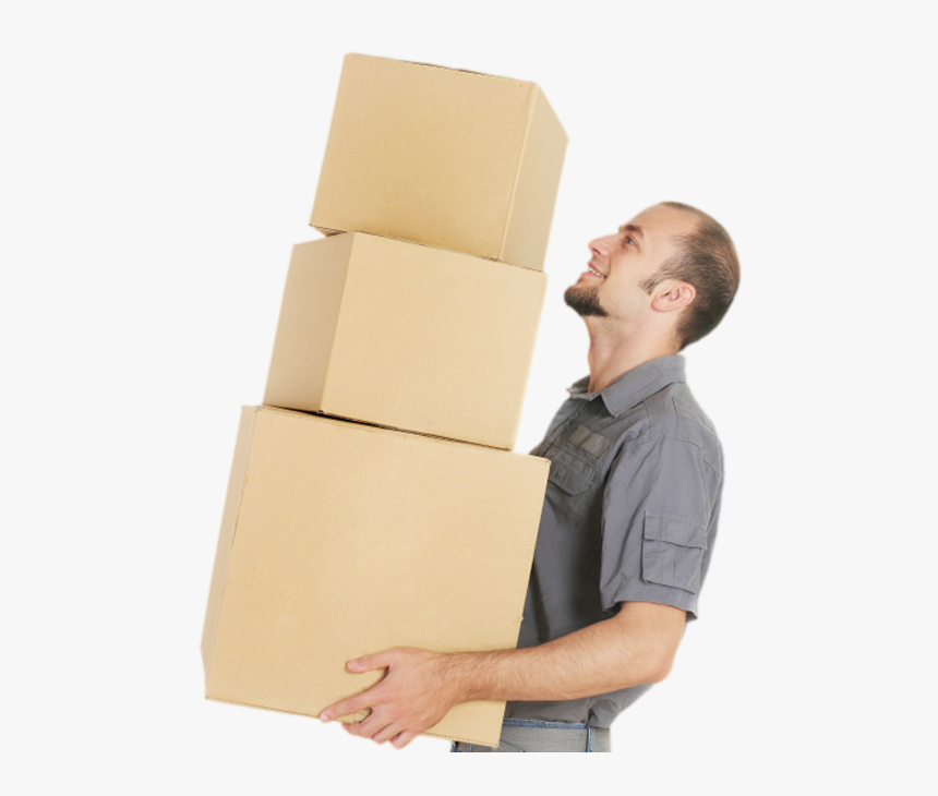 Guy With Boxes, HD Png Download, Free Download