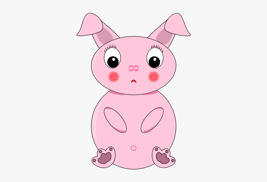 Pink Rabbit Image - Easter Bunny, HD Png Download, Free Download