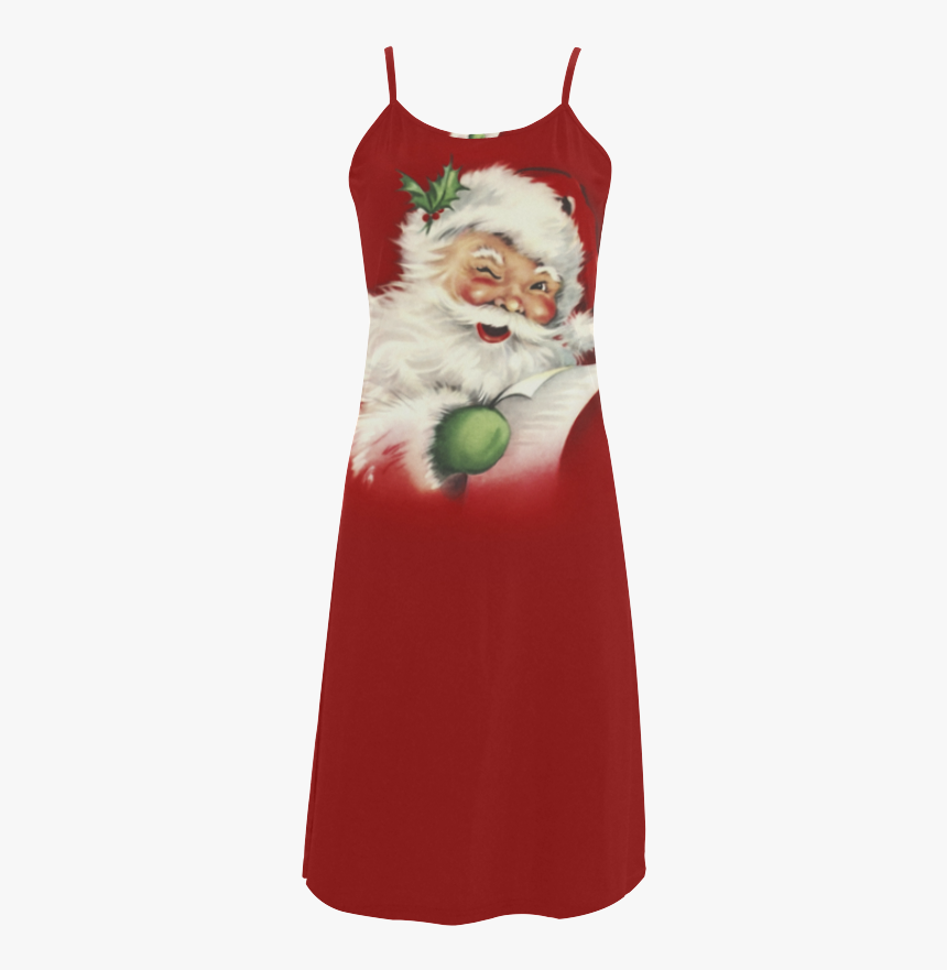 A Beautiful Vintage Santa Claus Alcestis Slip Dress - Cat, HD Png Download, Free Download