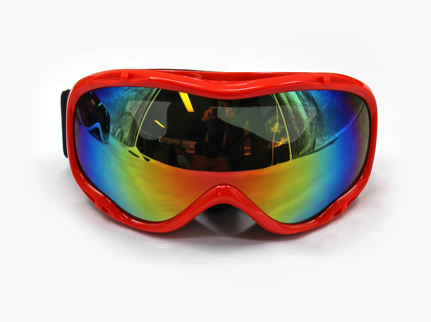 Ski Goggles Snowboard Double Lens Anti Fog Spherical - Red Frame Ski Goggles, HD Png Download, Free Download