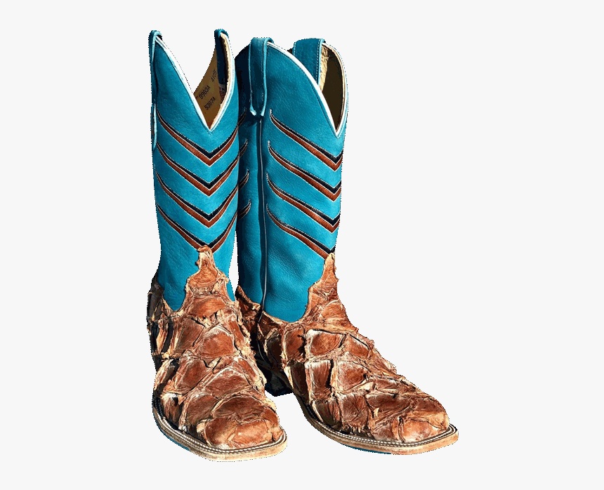 Country Boots Png - Men's Turquoise Cowboy Boots, Transparent Png, Free Download