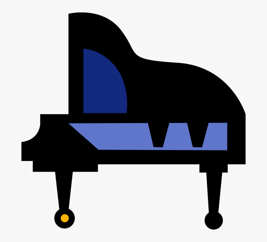 Vector Illustration Of Grand Piano Keyboard Musical, HD Png Download, Free Download