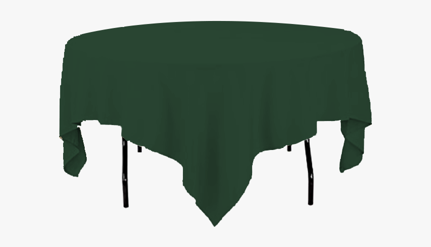 Dark Forest Green Tablecloth For Round Table - Tablecloth, HD Png Download, Free Download