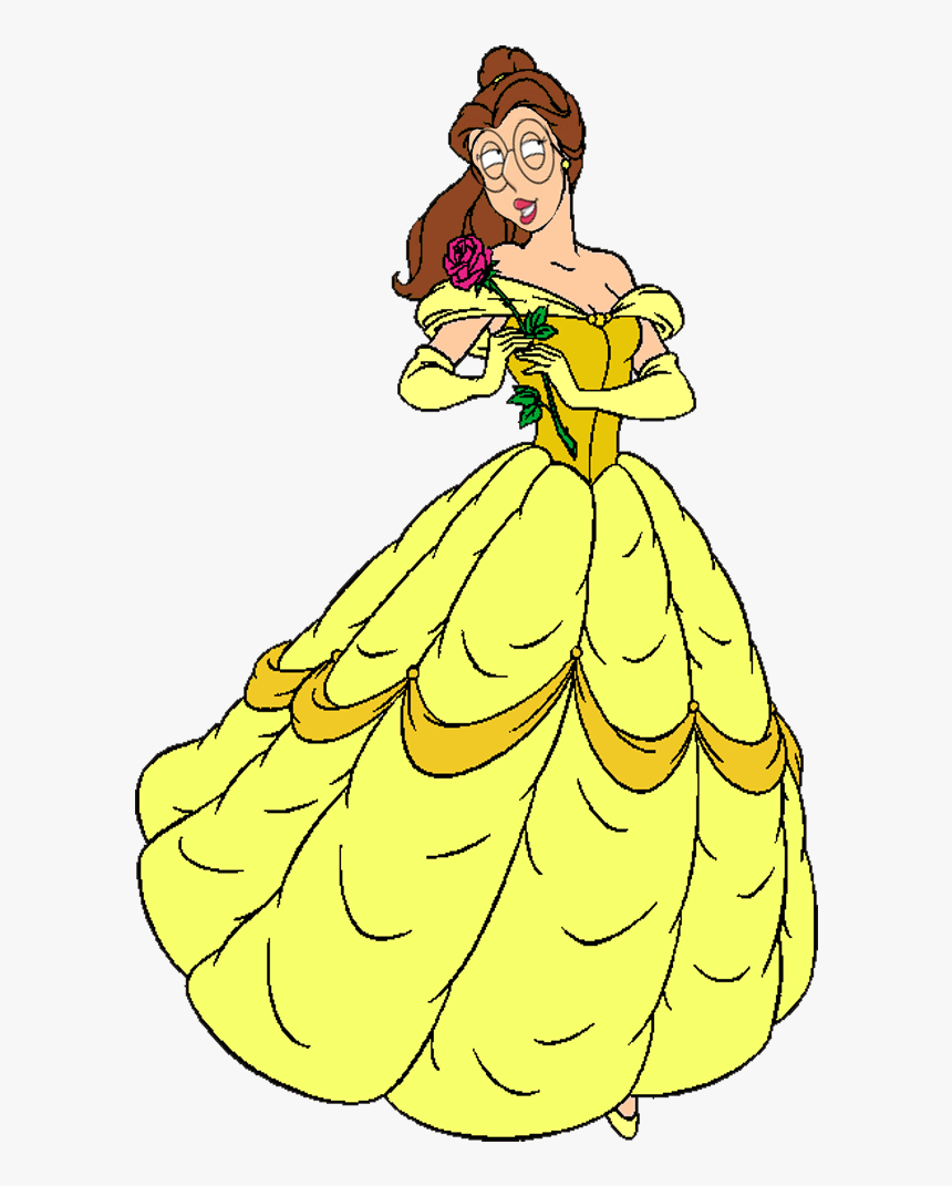 Head Clipart Belle - Meg Griffin Disney Princess, HD Png Download, Free Download