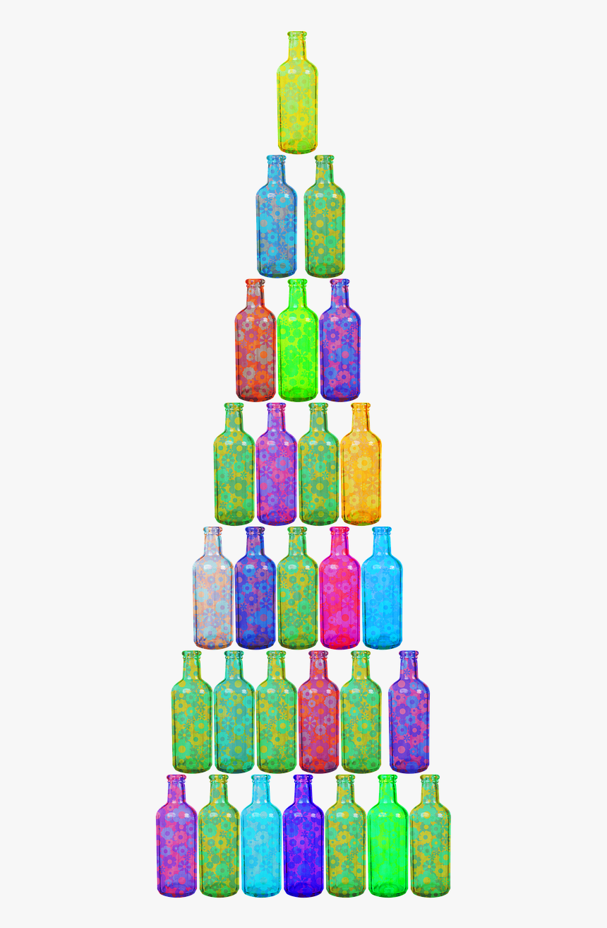 Christmas Tree Water Bottle, HD Png Download, Free Download