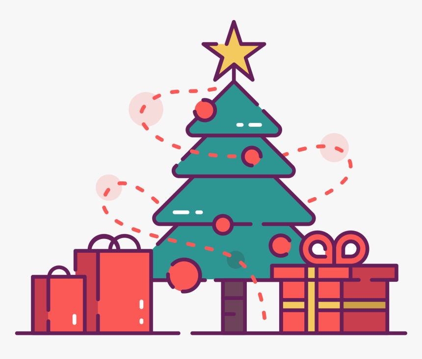 Christmas Tree With Presents Clip Art - Christmas Designs For Presents, HD Png Download, Free Download