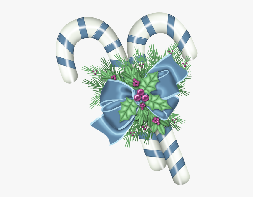 Christmas Blue Candy Canes Clip Art - Christmas Blue Candy Cane, HD Png Download, Free Download