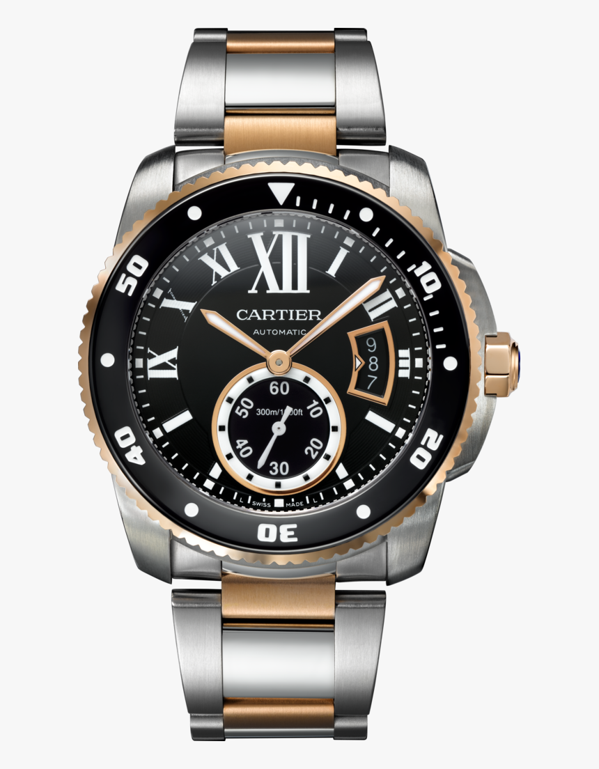 Cartier Calibre De Cartier Diver Stainless Steel / - Cartier Diver Calibre Blue, HD Png Download, Free Download