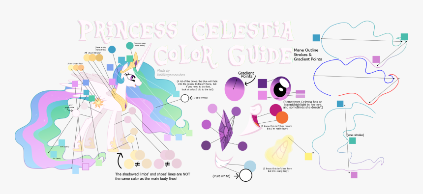 Mlp Celestia Colors, HD Png Download, Free Download