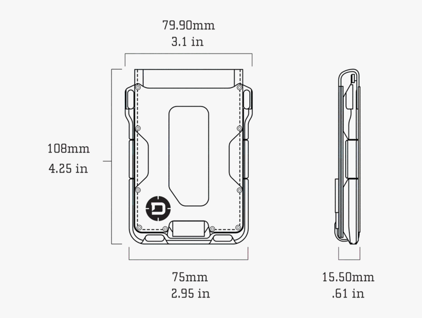 Wallet Dimensions, HD Png Download, Free Download