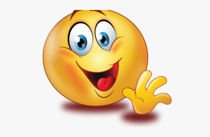 Hand Emoji Clipart Emogi Smiley Wave Hd Png Download Kindpng