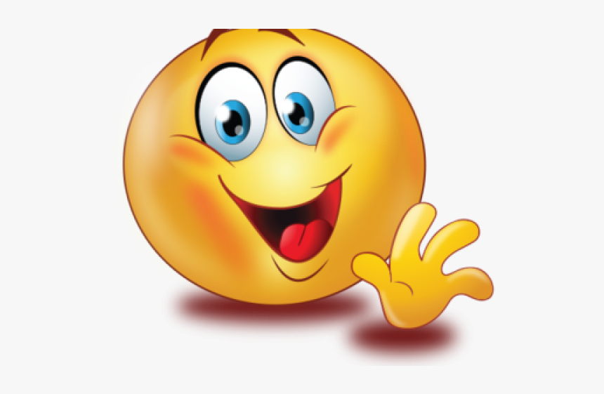 Hand Emoji Clipart Emogi - Smiley Wave, HD Png Download, Free Download