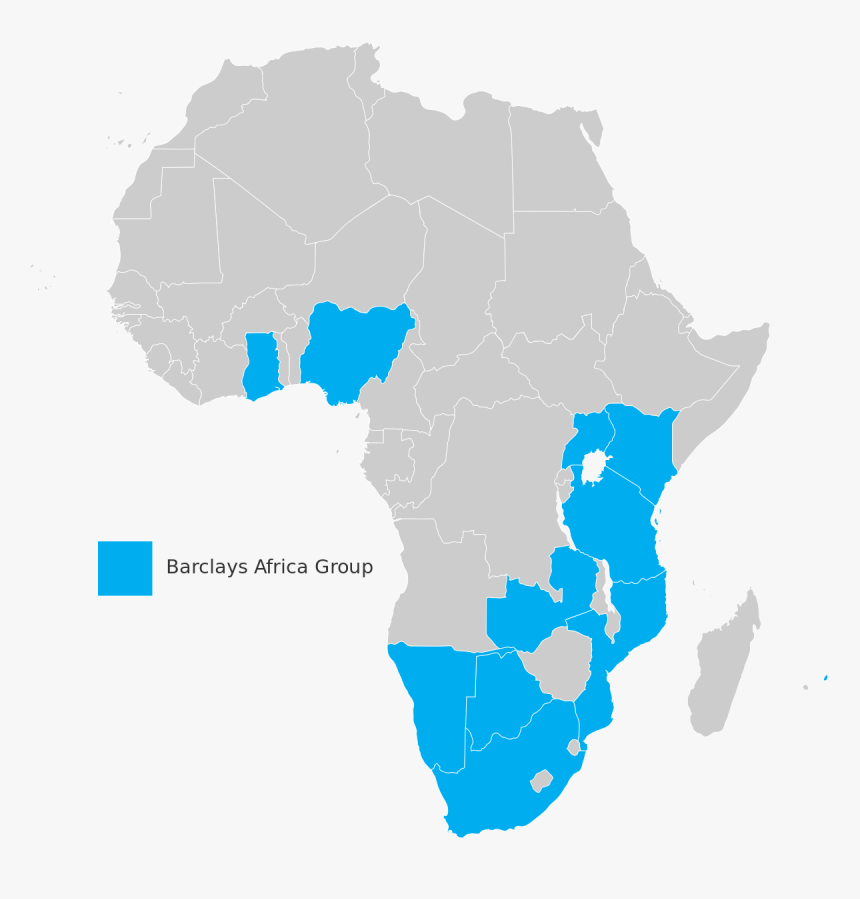 Barclays Africa Group Map - Africa Map No Background, HD Png Download, Free Download