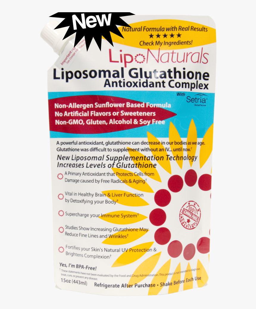 Lipo Naturals Liposomal Glutathione Antioxidant Complex - Lipo Naturals Liposomal Vitamin C, HD Png Download, Free Download