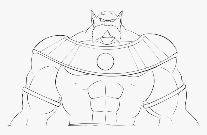 God Of Toppo Lineart, HD Png Download, Free Download