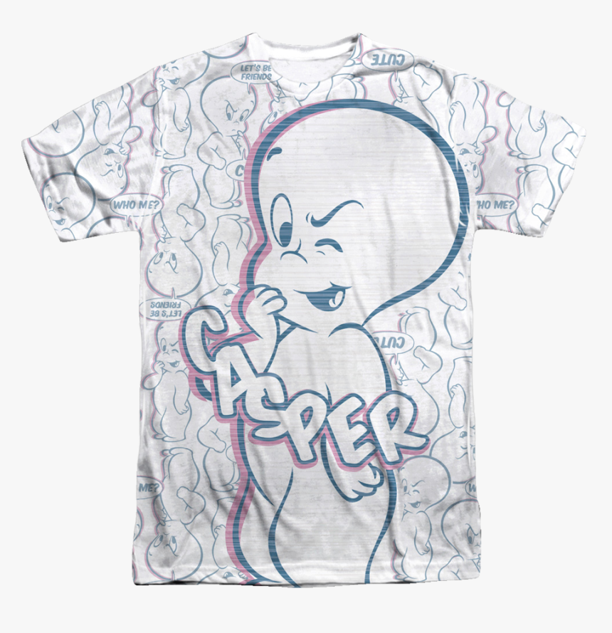 Collage Casper The Friendly Ghost T-shirt - Casper The Friendly Ghost, HD Png Download, Free Download