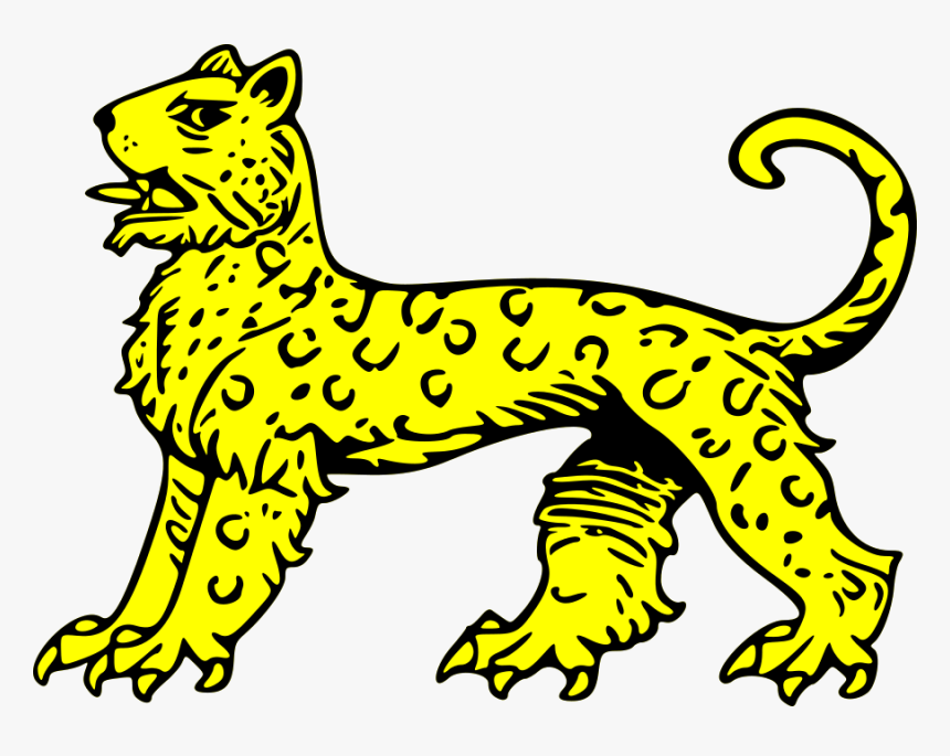 Leopard Passant Svg Clip Arts - Coat Of Arms Jaguar, HD Png Download, Free Download