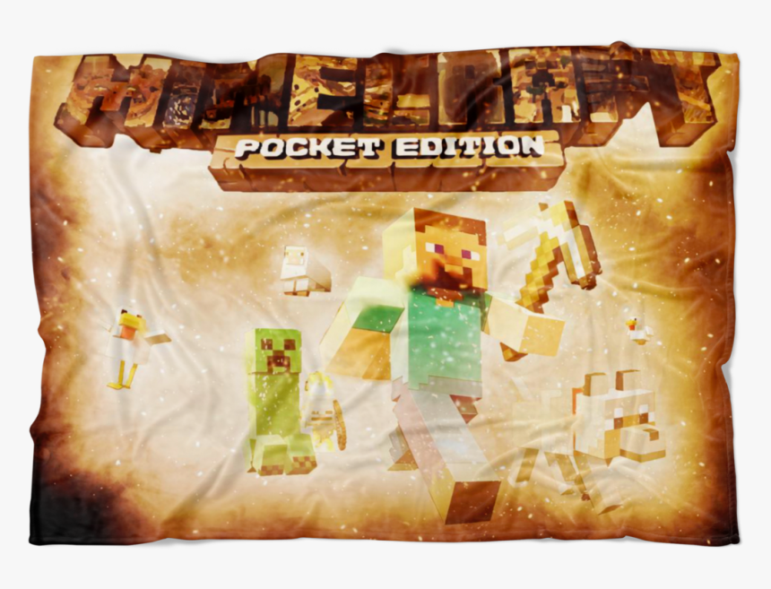 Minecraft Fleece Blanket Survivor Yellow Blanket - Toffee, HD Png Download, Free Download