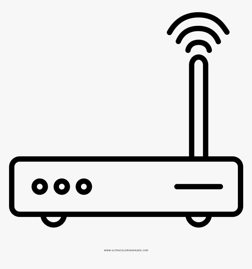 Modem Coloring Page - Modem Para Colorear, HD Png Download, Free Download