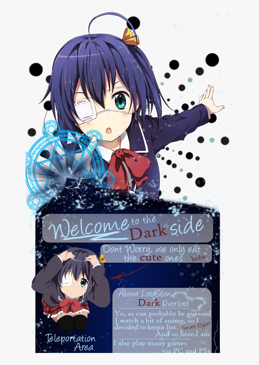 Finally Updated My Profile Design, Now With Buttons, - Anime Girl With One  Eye, HD Png Download - kindpng