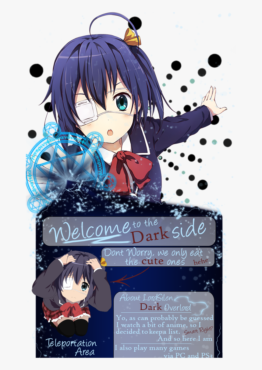 Finally Updated My Profile Design, Now With Buttons, - Anime Girl With One Eye, HD Png Download, Free Download