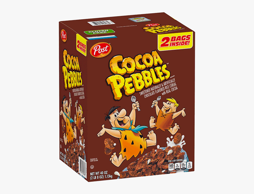 Post Cocoa Pebbles Chocolate Flavored Rice Cereal With - Cocoa Pebbles Cereal, HD Png Download, Free Download