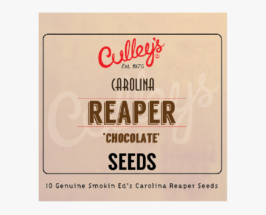 Culley"s Chocolate Carolina Reaper Seeds - Cartoon Furniture, HD Png Download, Free Download