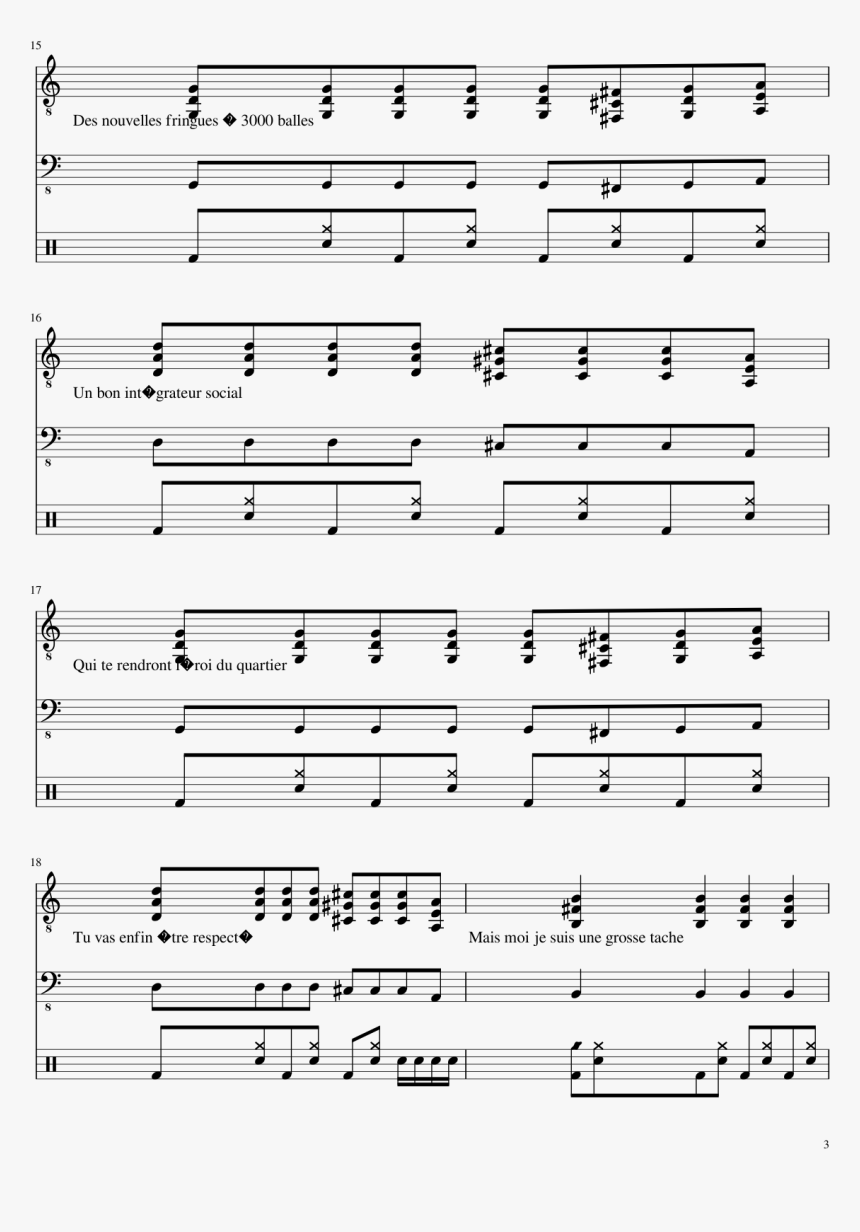 La Grosse Tache Slide, Image - Sheet Music, HD Png Download, Free Download