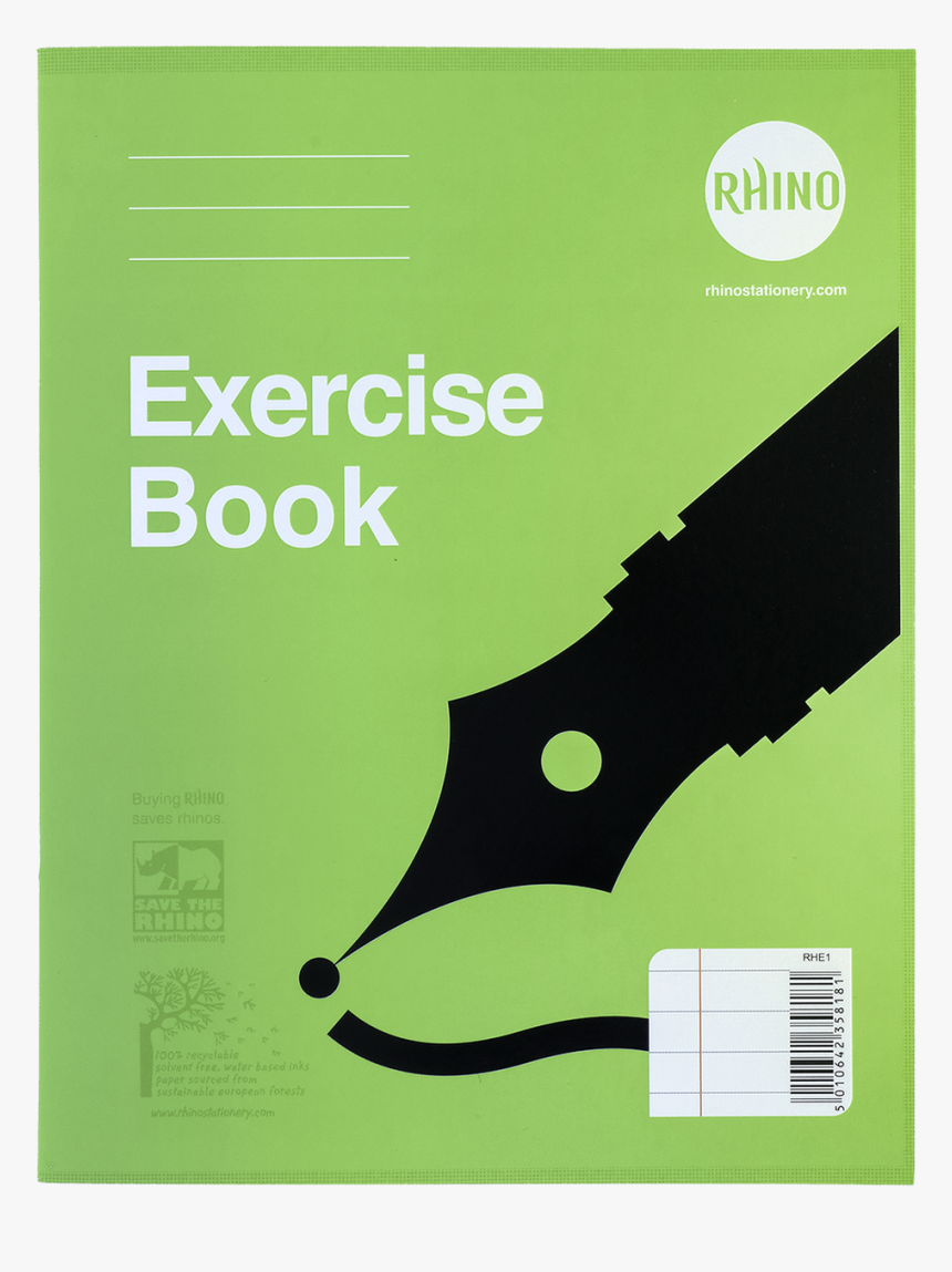 Rhino Notes, 9x7, 100 Page Notebook, 8mm Ruled & Margin - Notebook, HD Png Download, Free Download