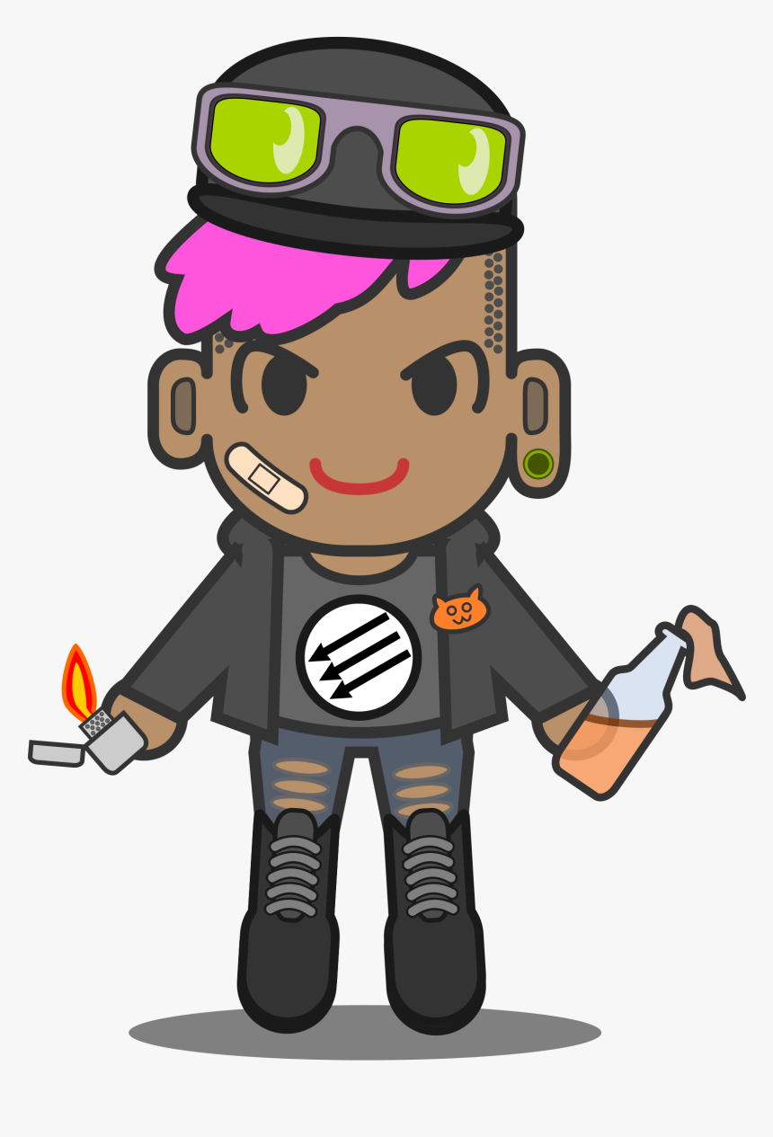 Kawaii Antifa - Black Block, HD Png Download, Free Download