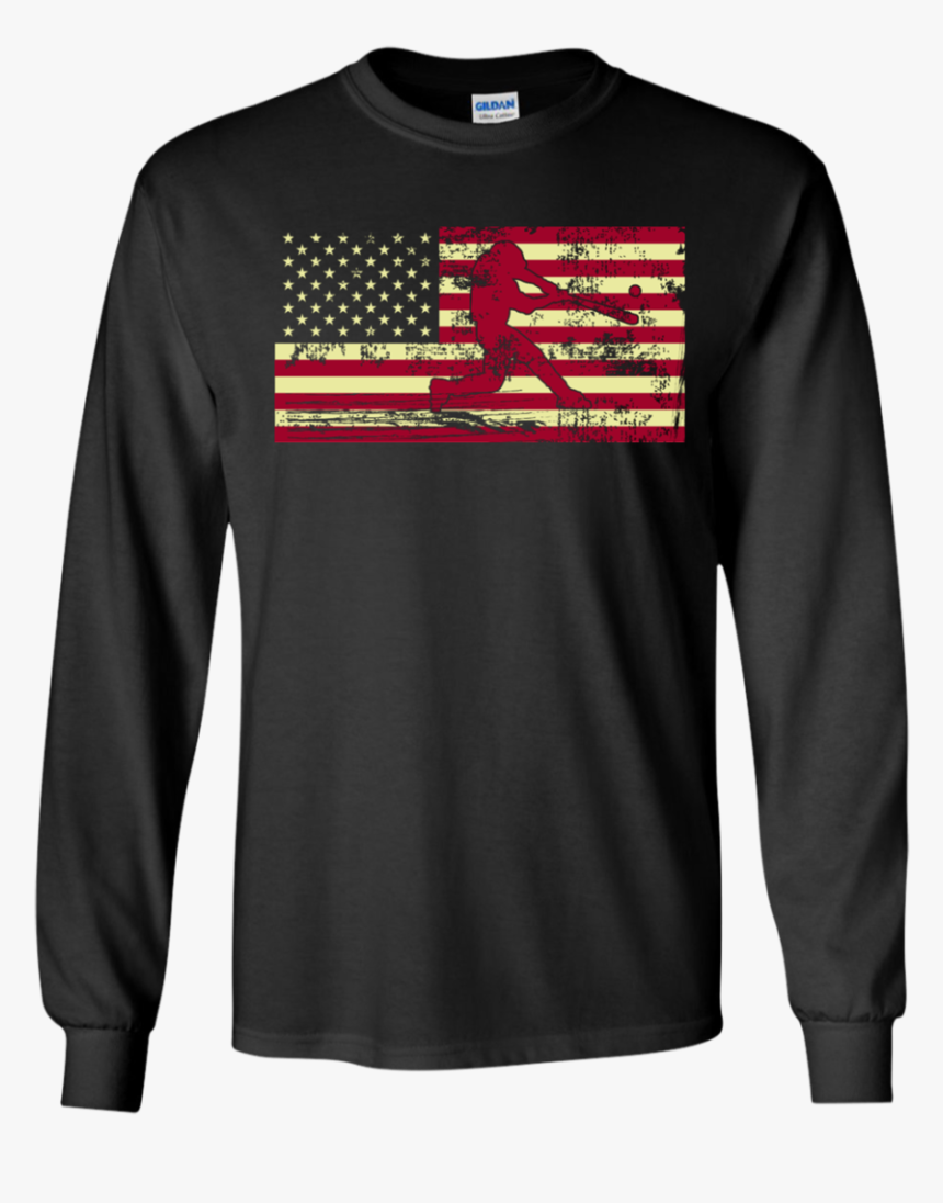 Male Baseball Player Silhouette On The American Flag - Best Gucci Shirt, HD Png Download, Free Download